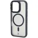 Bizon Case Eclipse Apple iPhone 16 Pro smoky with a black frame