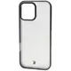 Bizon Case Angelo Apple iPhone 16 Pro Max smoky with a black frame