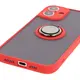 Bizon Case Hybrid Ring Apple iPhone 16 Plus smoky with a red frame