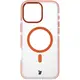 Bizon Case Marco Apple iPhone 16 Pro Max clear with orange frame