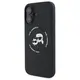 Karl Lagerfeld Liquid Silicone K&CH Heads MagSafe Case for iPhone 16 Black