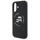 Karl Lagerfeld Liquid Silicone K&CH Heads MagSafe Case for iPhone 16 Black