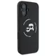 Karl Lagerfeld Liquid Silicone K&CH Heads MagSafe Case for iPhone 16 Black