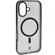 Bizon Case MatteO Apple iPhone 16 transparent with black frame