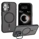 Bizon Case Eclipse Apple iPhone 16 smoky with a black frame