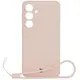 Bizon Case Silicone Magnetic Sq Samsung Galaxy S24 FE light pink
