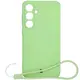 Bizon Case Silicone Magnetic Sq Samsung Galaxy S24 FE light green