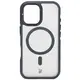 Bizon Case Eclipse Apple iPhone 16 smoky with a black frame