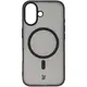 Bizon Case MatteO Apple iPhone 16 transparent with black frame