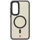 Bizon Case Eclipse Samsung Galaxy S24 FE smoky with a black frame
