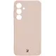 Bizon Case Silicone Magnetic Sq Samsung Galaxy S24 FE light pink