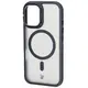 Bizon Case Eclipse Apple iPhone 16 smoky with a black frame