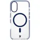 Bizon Case Marco Apple iPhone 16 clear with blue frame
