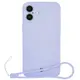 Bizon Case Silicone Magnetic Apple iPhone 16 light purple