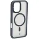 Bizon Case Eclipse Apple iPhone 16 smoky with a black frame