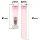 Bizon Strap Watch Silicone Samsung Galaxy Watch FE/7/6/6 Classic/5/5 Pro/4/4 Classic light rose