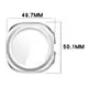 Bizon Case+Glass Watch Samsung Galaxy Watch Ultra 47 mm satin silver