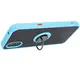 Bizon Case Hybrid Ring Samsung Galaxy Xcover7 smoky with a light blue frame
