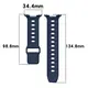Bizon Strap Watch Silicone Samsung Galaxy Watch Ultra 47 mm navy blue
