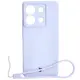 Bizon Case Silicone Sq Xiaomi Poco X6 / Xiaomi Redmi Note 13 Pro 5G light purple