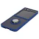 Bizon Case Hybrid Ring Samsung Galaxy Z Flip6 smoky with a navy blue frame