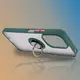 Bizon Case Hybrid Ring Xiaomi Redmi 13 4G smoky with a dark green frame