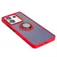 Bizon Case Hybrid Ring Xiaomi Poco X6 / Xiaomi Redmi Note 13 Pro 5G smoky with a red frame