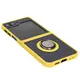 Bizon Case Hybrid Ring Samsung Galaxy Z Flip6 smoky with a yellow frame