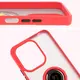 Bizon Case Hybrid Ring Xiaomi Redmi 13 4G smoky with a red frame