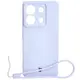 Bizon Case Silicone Sq Xiaomi Redmi Note 13 5G light purple
