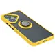 Bizon Case Hybrid Ring Xiaomi Poco F6 smoky with a yellow frame