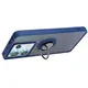 Bizon Case Hybrid Ring Xiaomi Poco X6 / Xiaomi Redmi Note 13 Pro 5G smoky with a navy blue frame
