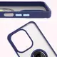 Bizon Case Hybrid Ring Xiaomi Redmi 13 4G smoky with a navy blue frame