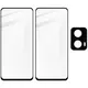 Bizon Edge 2x tempered screen glass with frame + camera glass Motorola Moto G04/G24