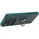 Bizon Case Hybrid Ring Motorola Edge 50 Pro smoky with a dark green frame