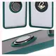 Bizon Case Hybrid Ring Motorola Edge 50 Pro smoky with a dark green frame