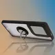 Bizon Case Hybrid Ring Motorola Edge 50 Ultra smoky with a black frame