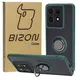 Bizon Case Hybrid Ring Motorola Edge 50 Pro smoky with a dark green frame