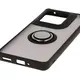 Bizon Case Hybrid Ring Motorola Edge 50 Ultra smoky with a black frame