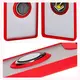 Bizon Case Hybrid Ring Motorola Edge 50 Fusion smoky with a red frame