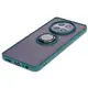 Bizon Case Hybrid Ring Realme 12 / 12x smoky with a dark green frame