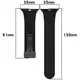 Bizon Strap Watch Silicone Apple Watch 44/45/46/49 mm black