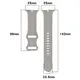 Bizon Strap Watch Silicone Apple Watch 44/45/46/49 mm light grey