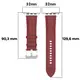 Bizon Strap Watch Casual Apple Watch 38/40/41mm/S10 42mm red