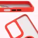 Bizon Case Hybrid Ring Motorola Moto G35 5G smoky with a red frame