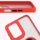 Bizon Case Hybrid Ring Motorola Moto G55 5G smoky with a red frame