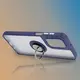 Bizon Case Hybrid Ring Motorola Moto G55 5G smoky with a navy blue frame
