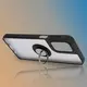 Bizon Case Hybrid Ring Motorola Moto G55 5G smoky with a black frame