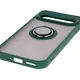 Bizon Case Hybrid Ring Google Pixel 9 / 9 Pro smoky with a dark green frame