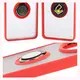 Bizon Case Hybrid Ring Xiaomi Redmi 14C 4G / POCO C75 smoky with a red frame